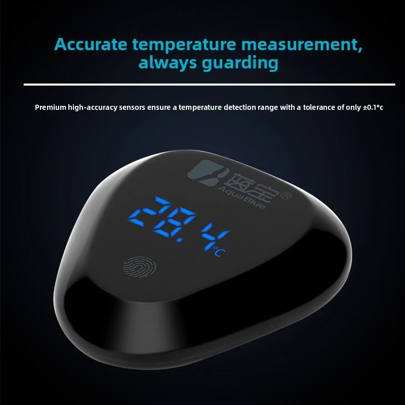 High Accuracy Digital Aquarium Thermometer - LCD Display Water Temperature Gauge for Fish Tank, Precision Monitoring