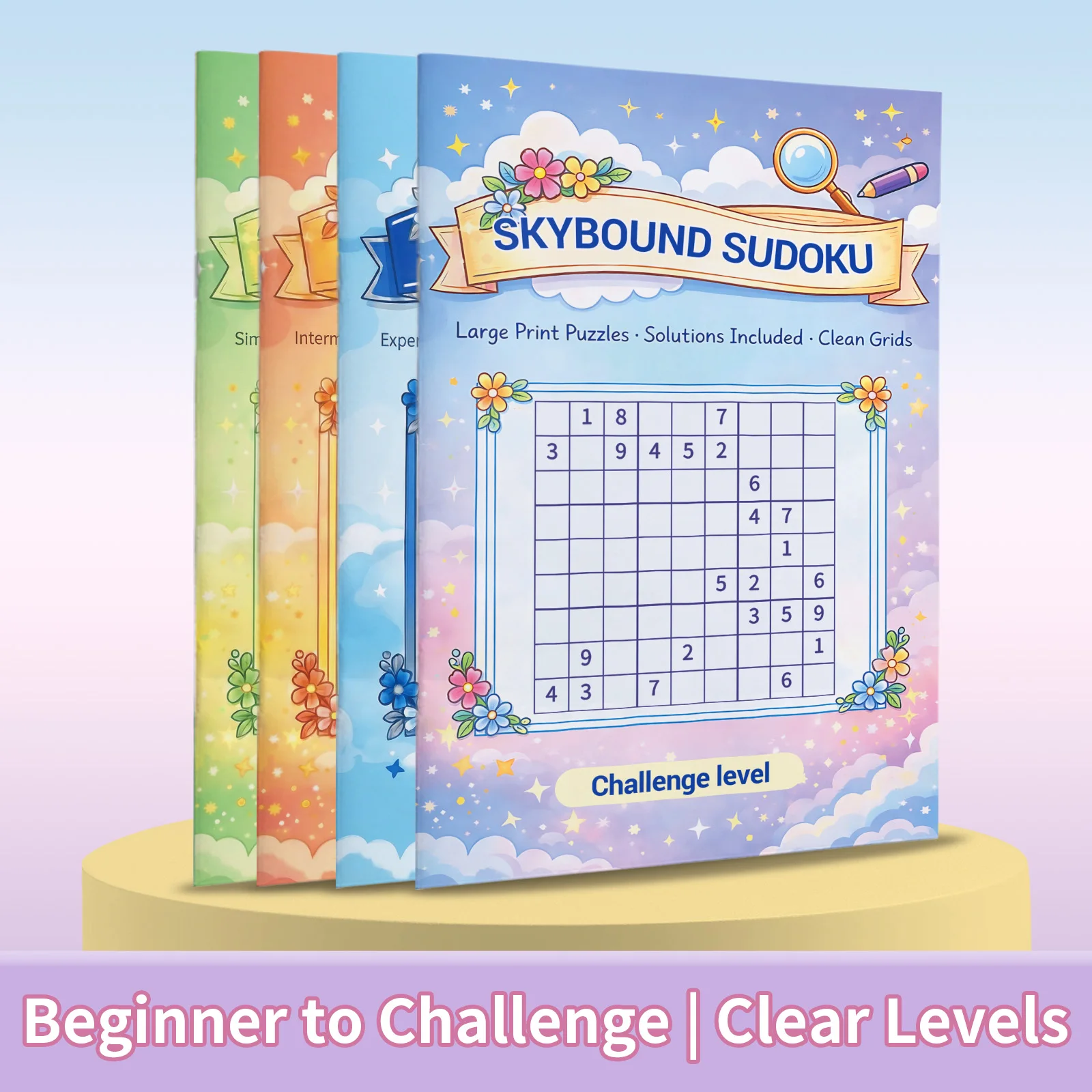 Kids Early Education Sudoku Puzzle Book, Brain Teaser Logic Game Workbook, Number Reasoning Training Book for Toddlers