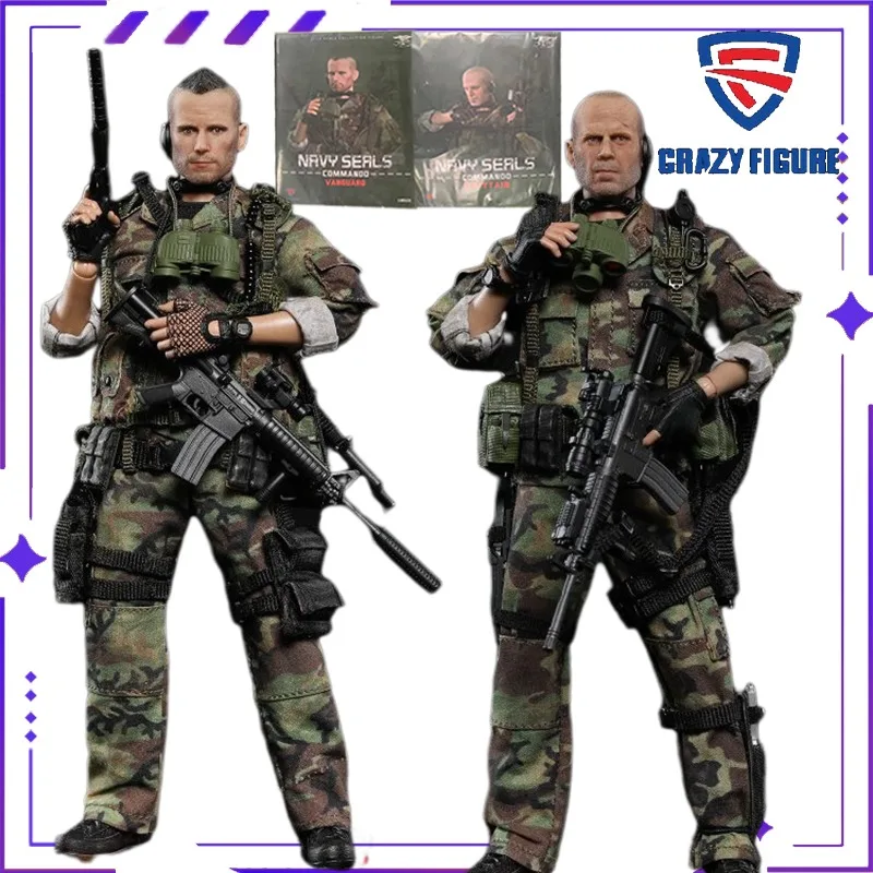 مجنون الشكل الأصلي ختم القوات الخاصة الاعتداء قائد الفريق 1/12 القماش المحمول الملابس دمية الجندي نموذج اليدوية لعبة هدية