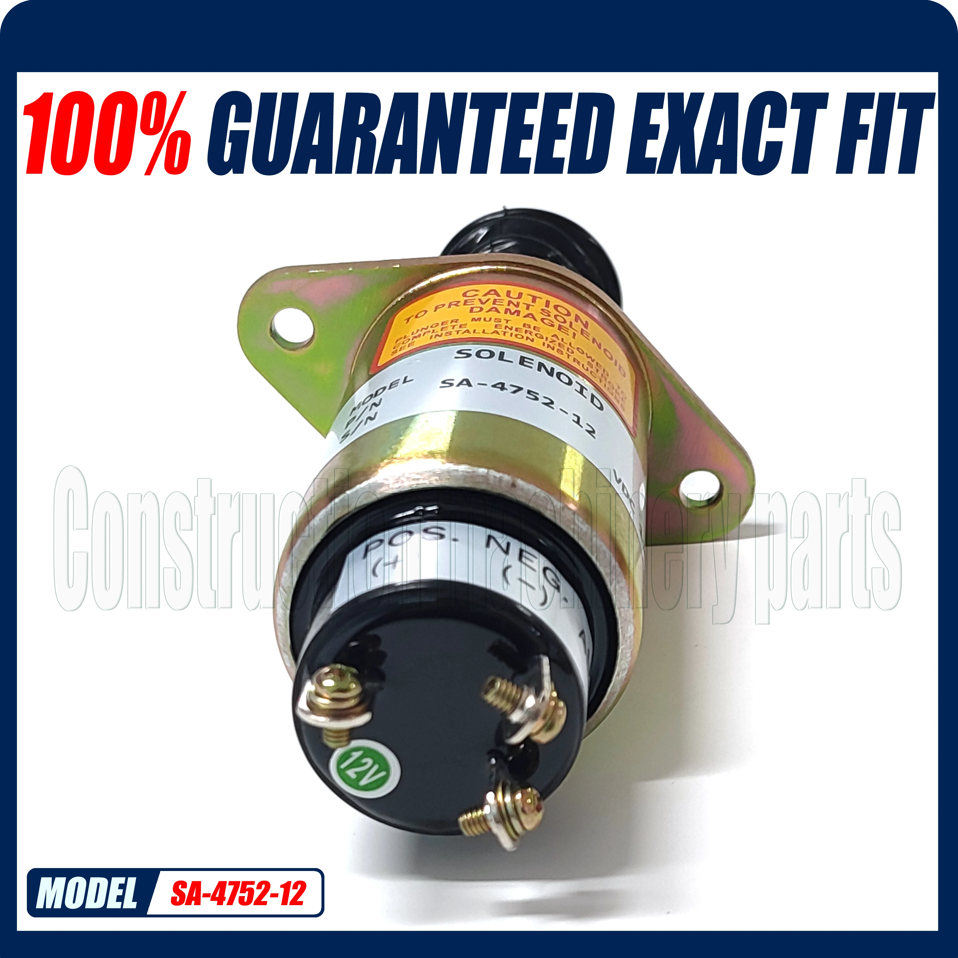 SA-4752-12 Engine Shut off Solenoid Valve 3 terminals 2003-12S7U1B2A For Woodward 2003