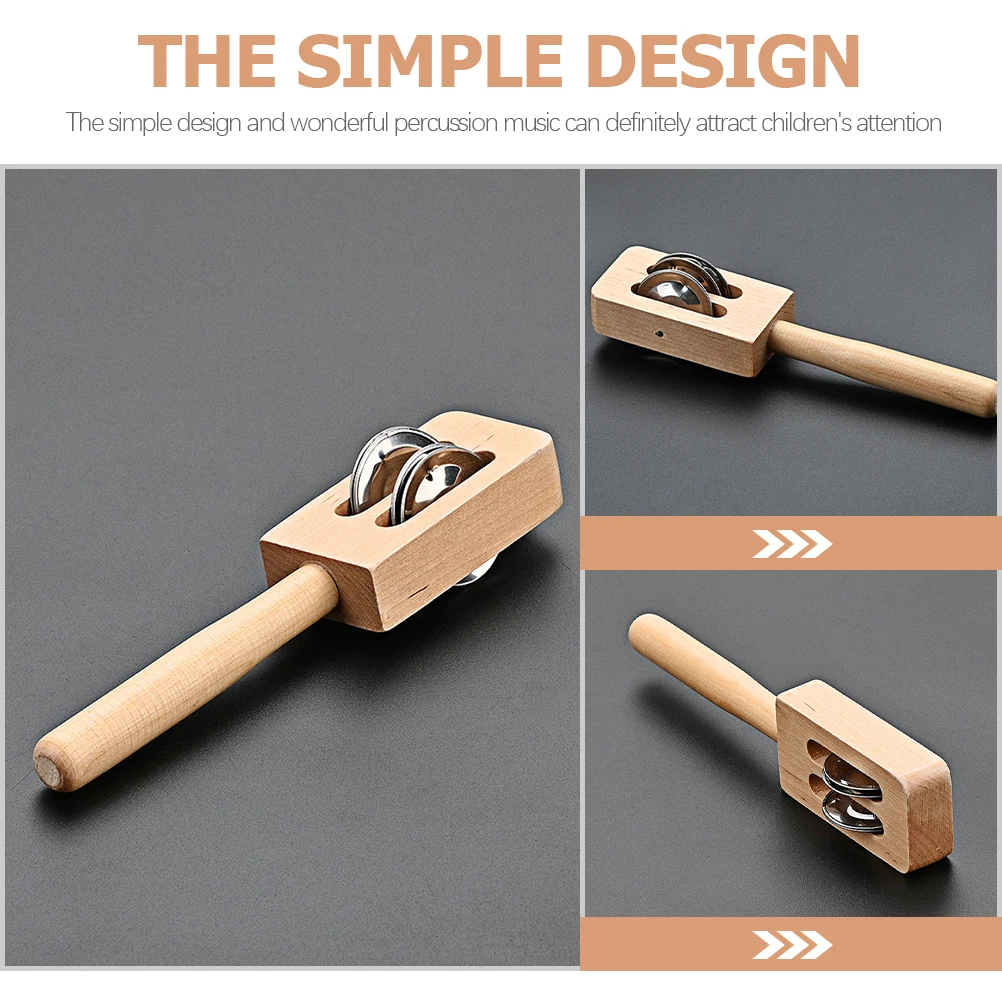 W208 Campana in stile casuale Giocattoli Strumento musicale per bambini Giocattolo che scuote il bambino Materiale sicuro Pratica di lunga durata