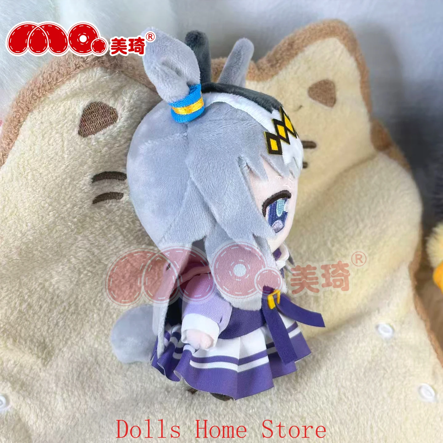 Umamusume: جميلة ديربي أوغوري كاب دوجين القطن 15 سنتيمتر رائعتين على ظهره قلادة المفاتيح أفخم بلوشيز التميمة هدية