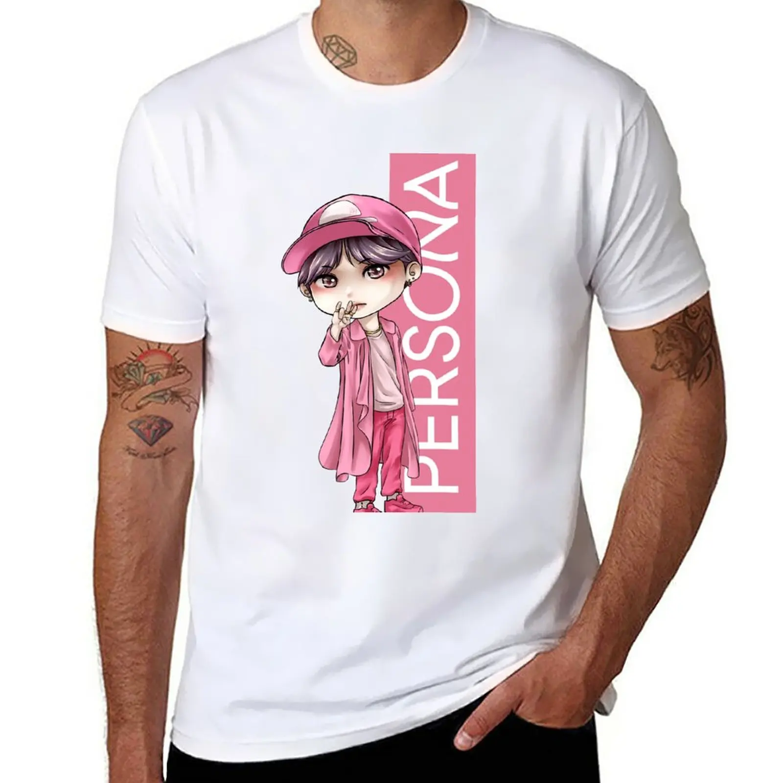 Map Of The Soul [PERSONA]- Yoongi Version 01 T-Shirt korean fashion plus sizes slim fit t shirts for men