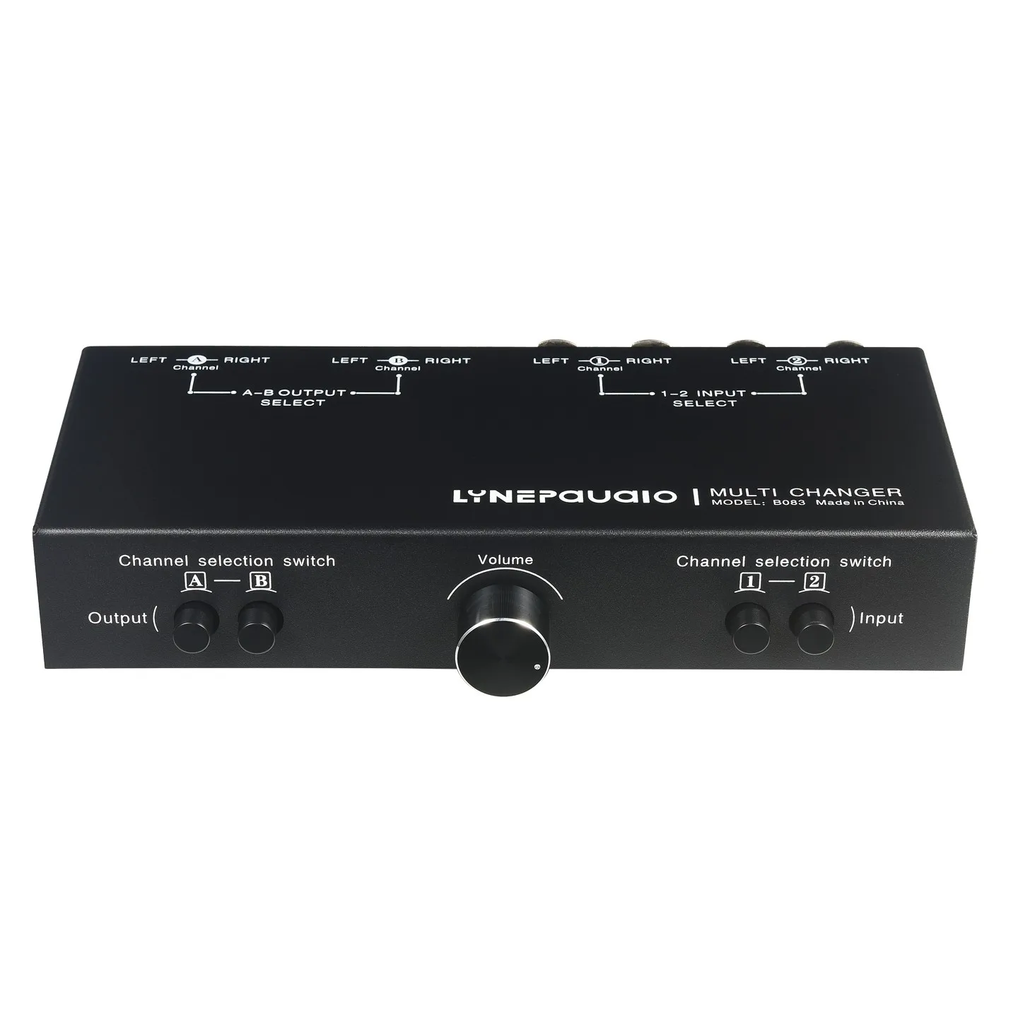 Wishcolor LYNEPAUAIO B083 2 In 2 Out Fully Balanced Audio Switcher XLR Stereo Selector with Volume Control