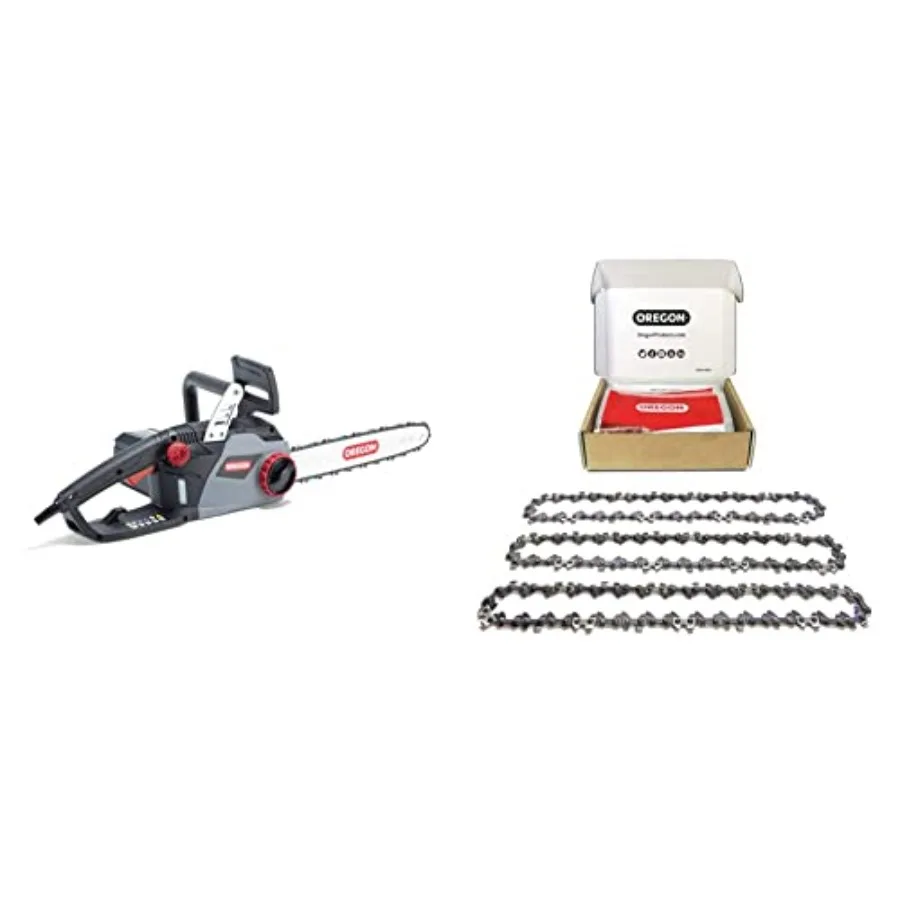 

Электрическая цепная пила CS1400 15 А, мощная сетевая пила с 16-дюймовой направляющей шиной и цепью ControlCut, тихая и с низким уровнем шума