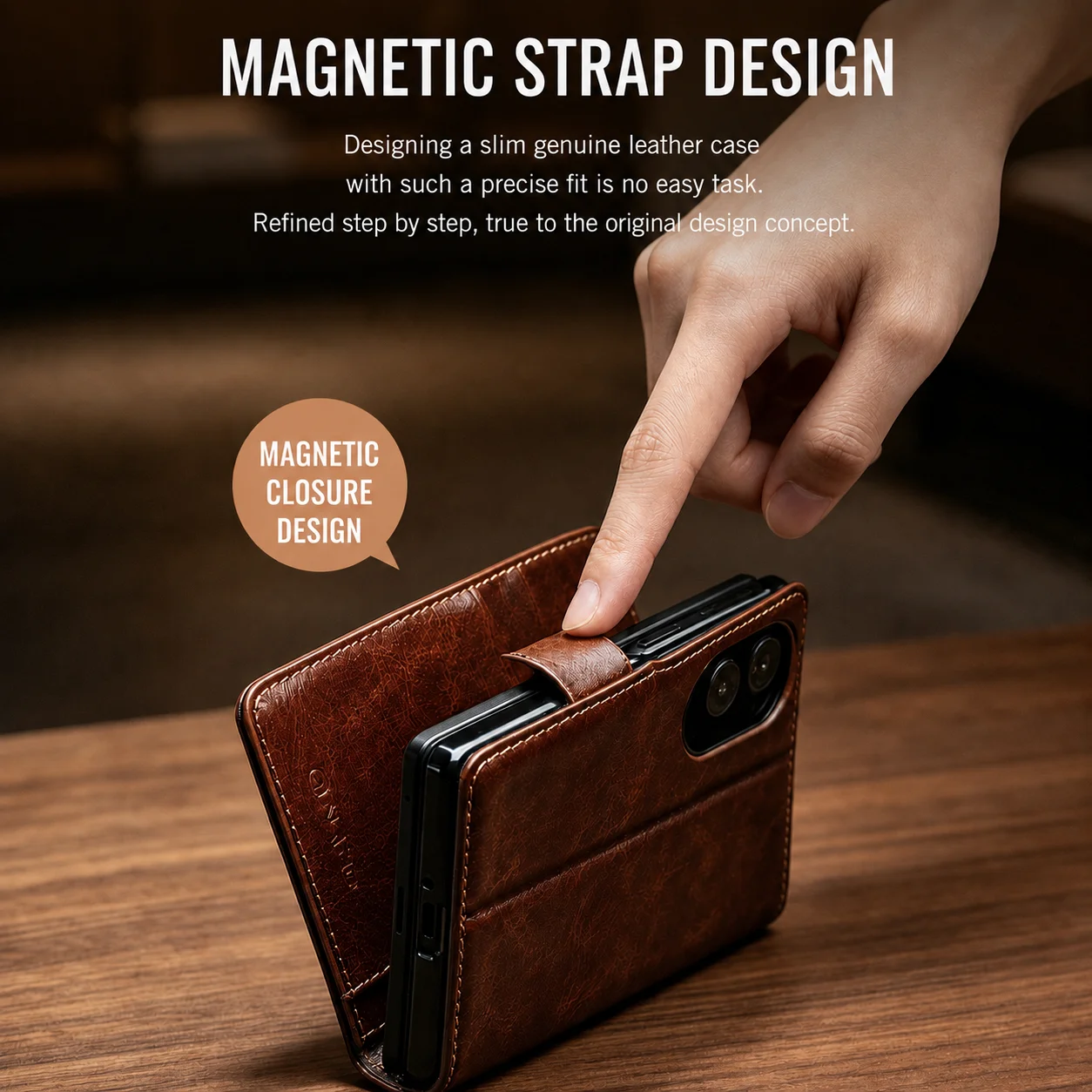 For Samsung Galaxy Z Fold8 Fold 8 Ultra 100% Genuine Leather Stand Wallet Case Luxury Business Flip Cover with Card Slots