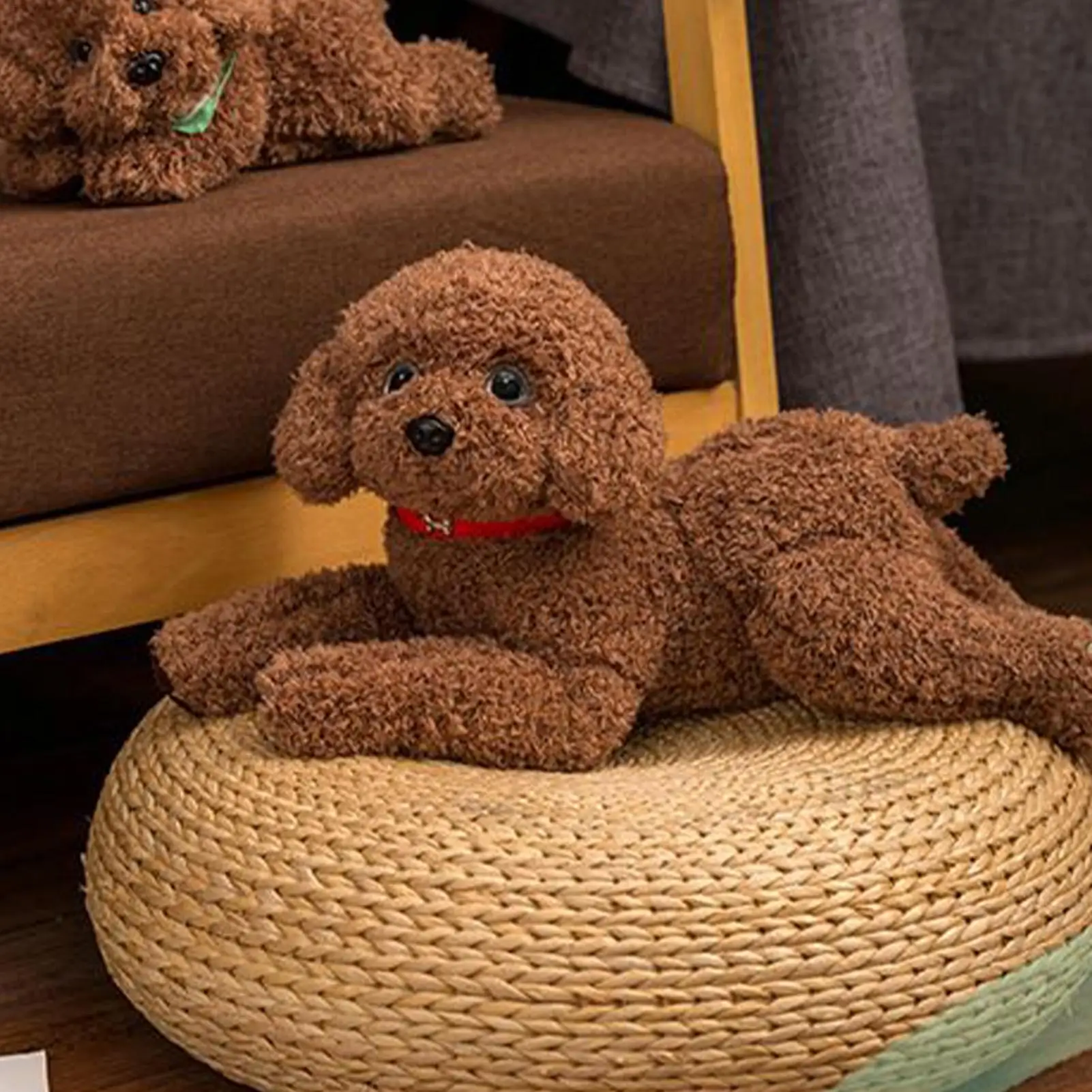 

48cm Simulation Dog Plush Doll Creative Realistic Animal Puppy Dolls Stuffed Soft Toys for Children Christmas Birthday Gifts