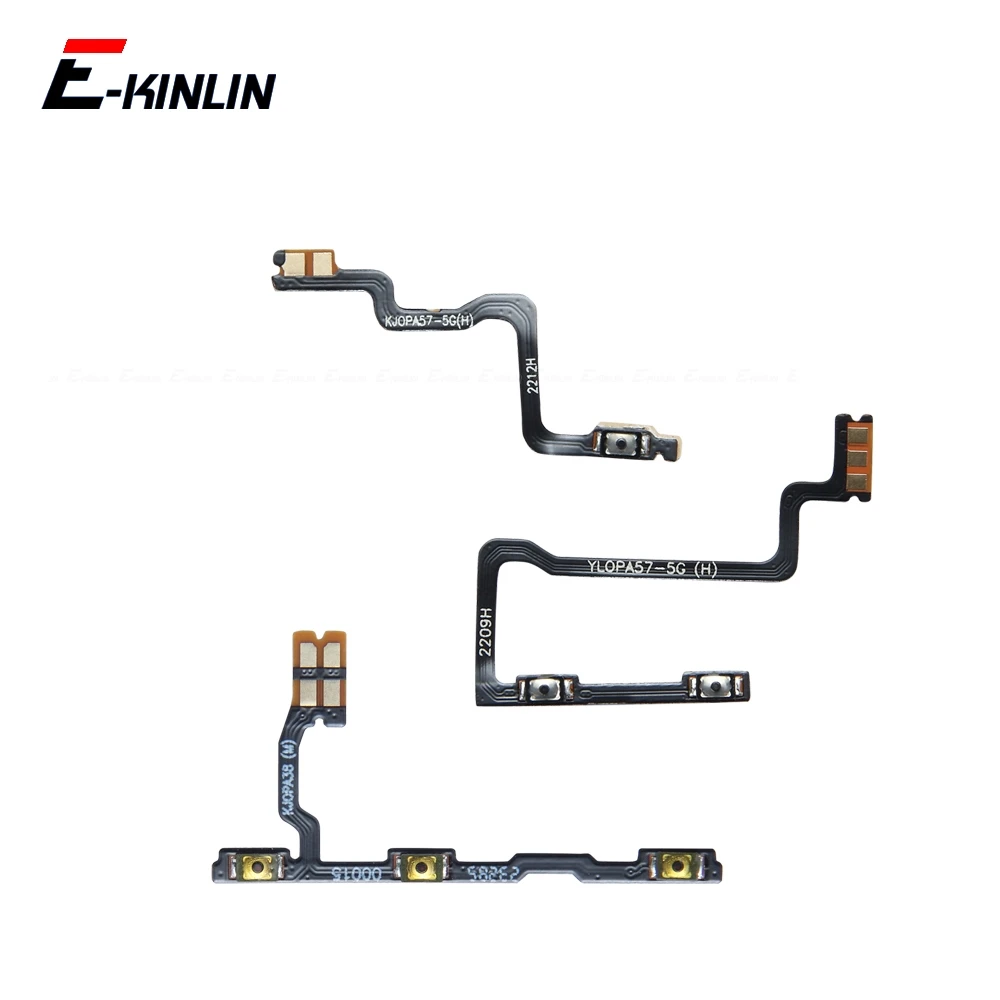 Volume Button Power Switch On Off Key Ribbon Flex Cable For OPPO A18 A38 A60 A77 A77s A78 A79 A98 4G 5G 2022 2023 Parts
