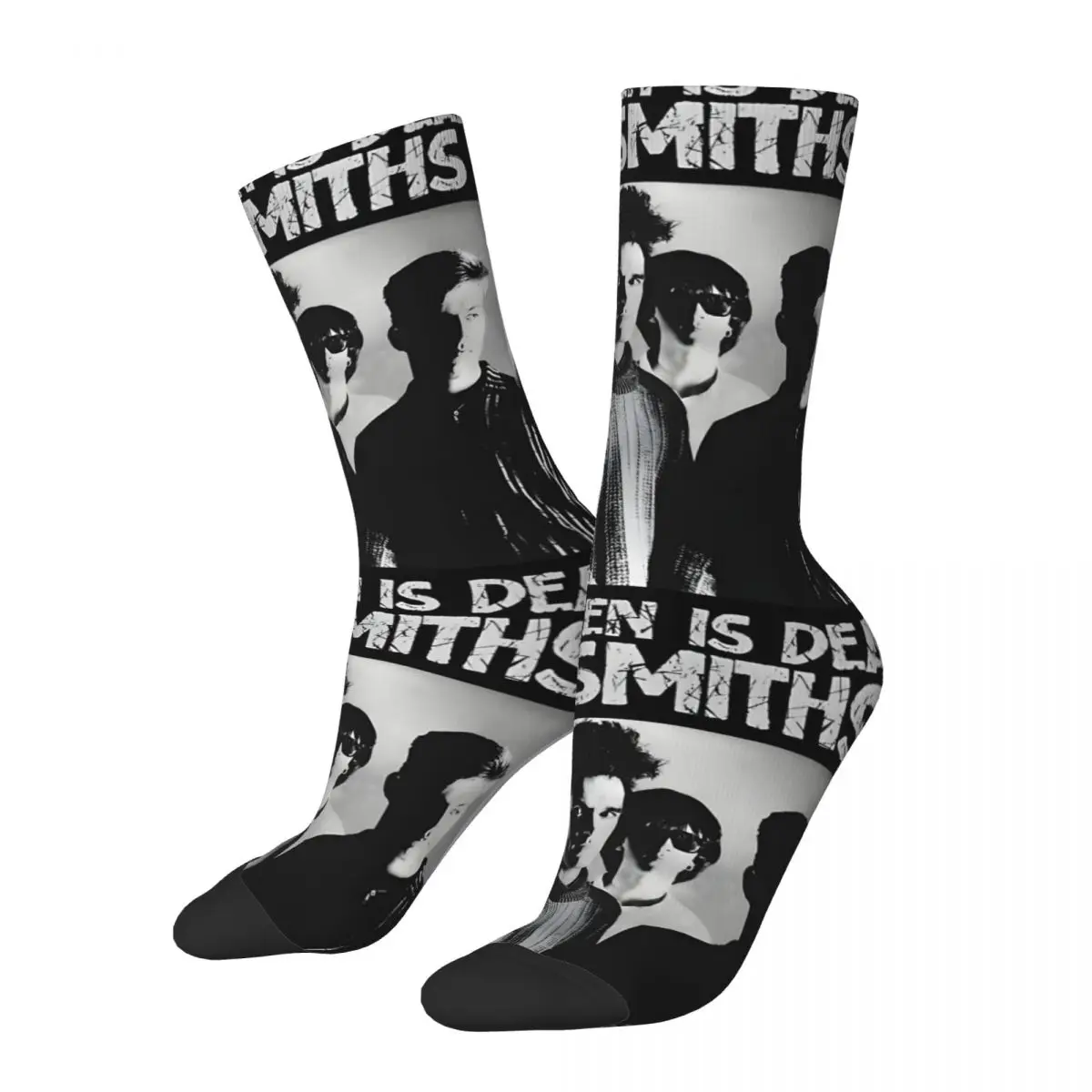 Retro PostBand For Fans Men's compression Socks Unisex The Smiths Street Style Pattern Printed Novelty Crew Sock