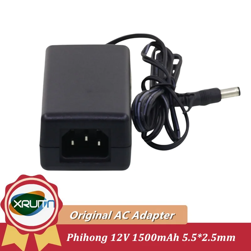 Genuine PHIHONG PSAA18U-120 12V 1500mAh (1.5A)  5.5*2.1mm Power Adapter Charger for Datalogic Scanning Platform Scanning Gun