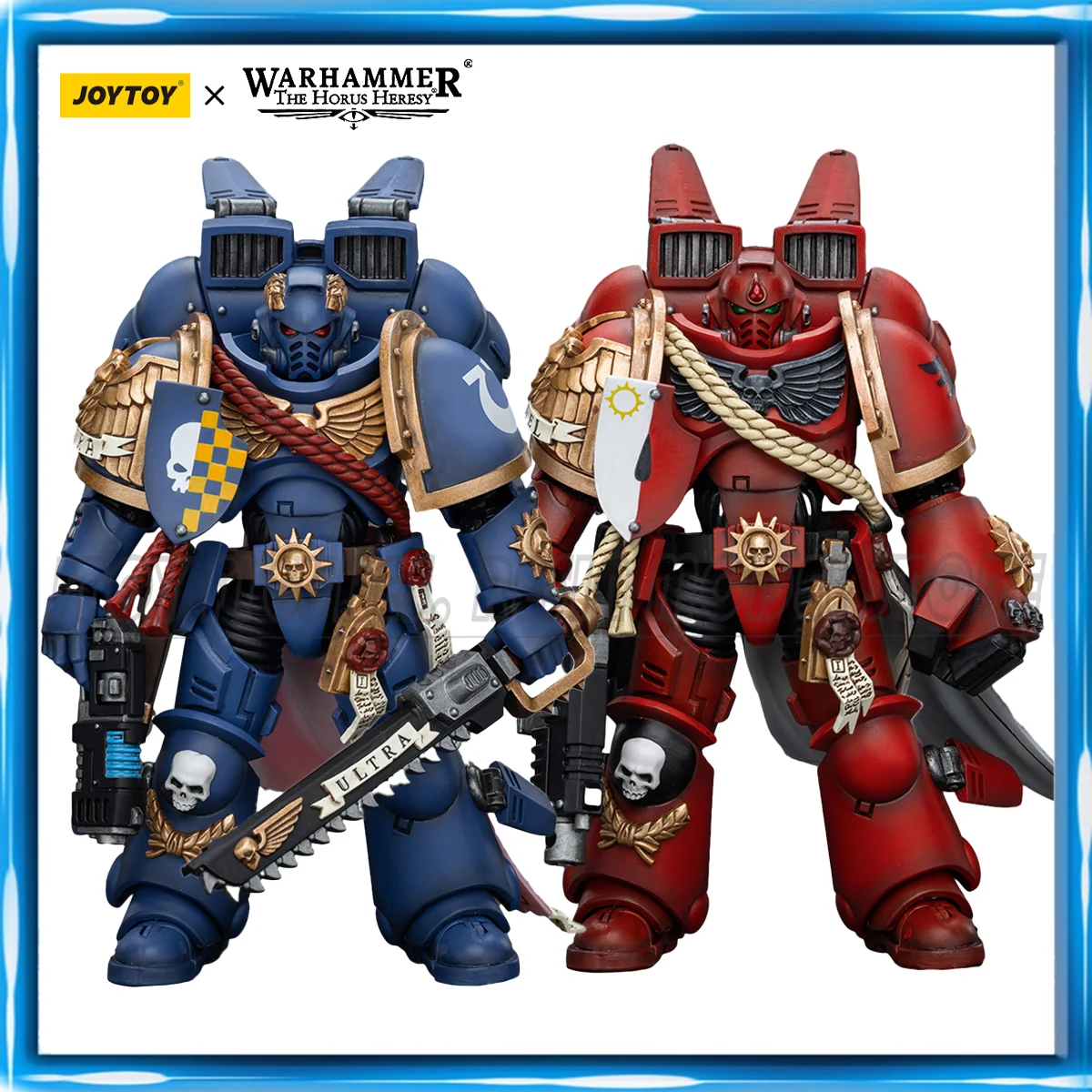 [IN STOCK] JOYTOY Warhammer 40K 1/18 Action Figure Ultramarines Blood Angels Jump Pack Captain Anime figures Toys