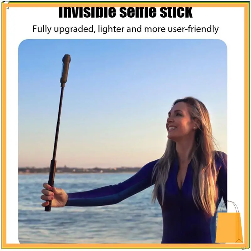 L53A-1.2M عصا سيلفي غير مرئية طويلة للغاية دعامة تصوير محمولة لكاميرا Insta360 X3/X4/Gopro عصا سيلفي غير مرئية