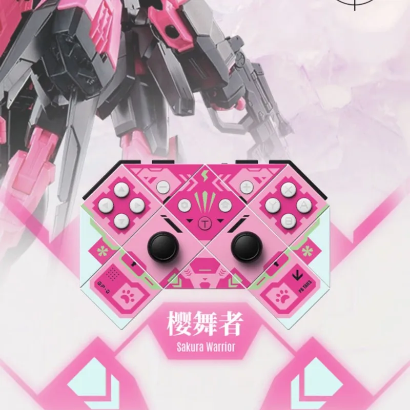 

PB TAILS Choc 2 Sakura Warrior Bluetooth Metal Gamepad Mecha Style Pink Somatosensory Game Wireless Handle For Switch PC Steam