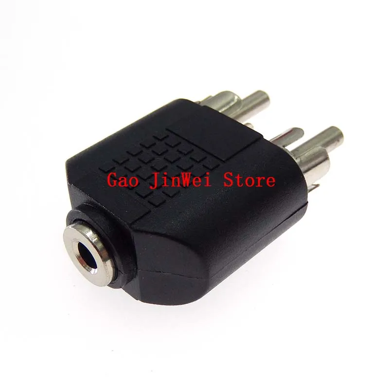 

1pcs 3.5mm AUX Female To 2 RCA Male Audio Stereo Jack Headphones Adapter Splitter Connector Universal Jack Headphones Adapter