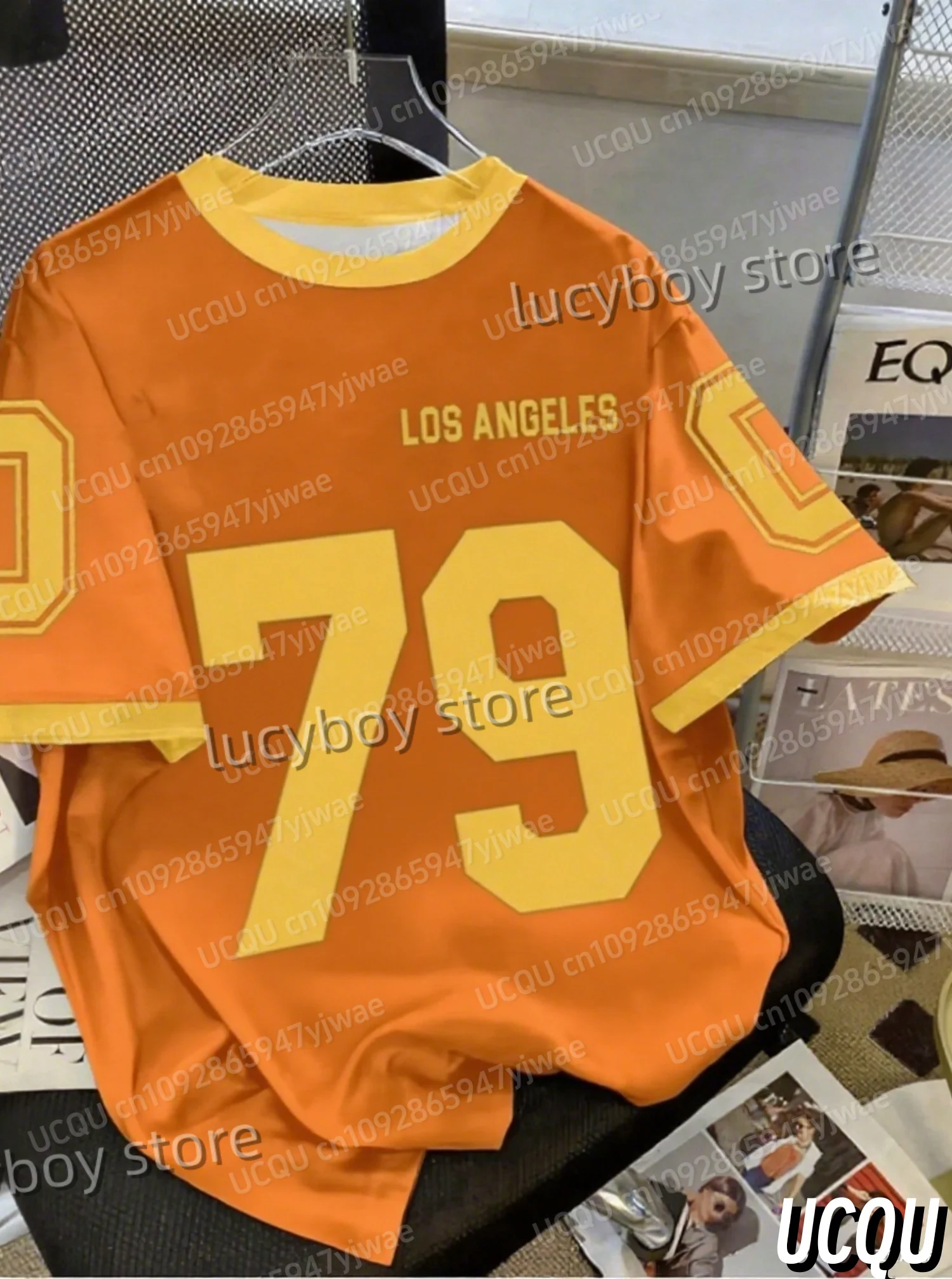 الجديد في الصيف الرجال الرياضة فضفاضة مريحة تي شيرت رجالي رقم 79 طباعة الرجال قصيرة الأكمام الأعلى اليومية الشارع رجالي جيرسي تي شيرت