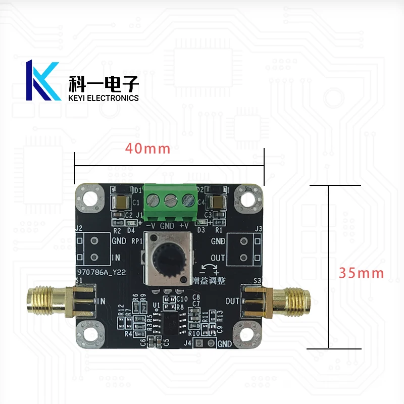 OPA657 Module, High-speed Broadband Adjustable Operational Amplifier Module, Low-noise FET Input, 1.6G Bandwidth