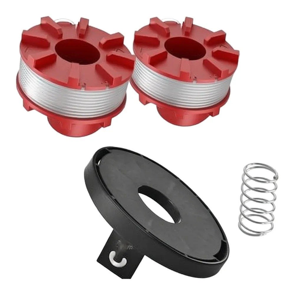 2pcs Trimmer Spool With Spool Cap Spring Replacement For GE-CT 3630 LI E SOLO Trimmer Spool Garden Power Tool Accessories