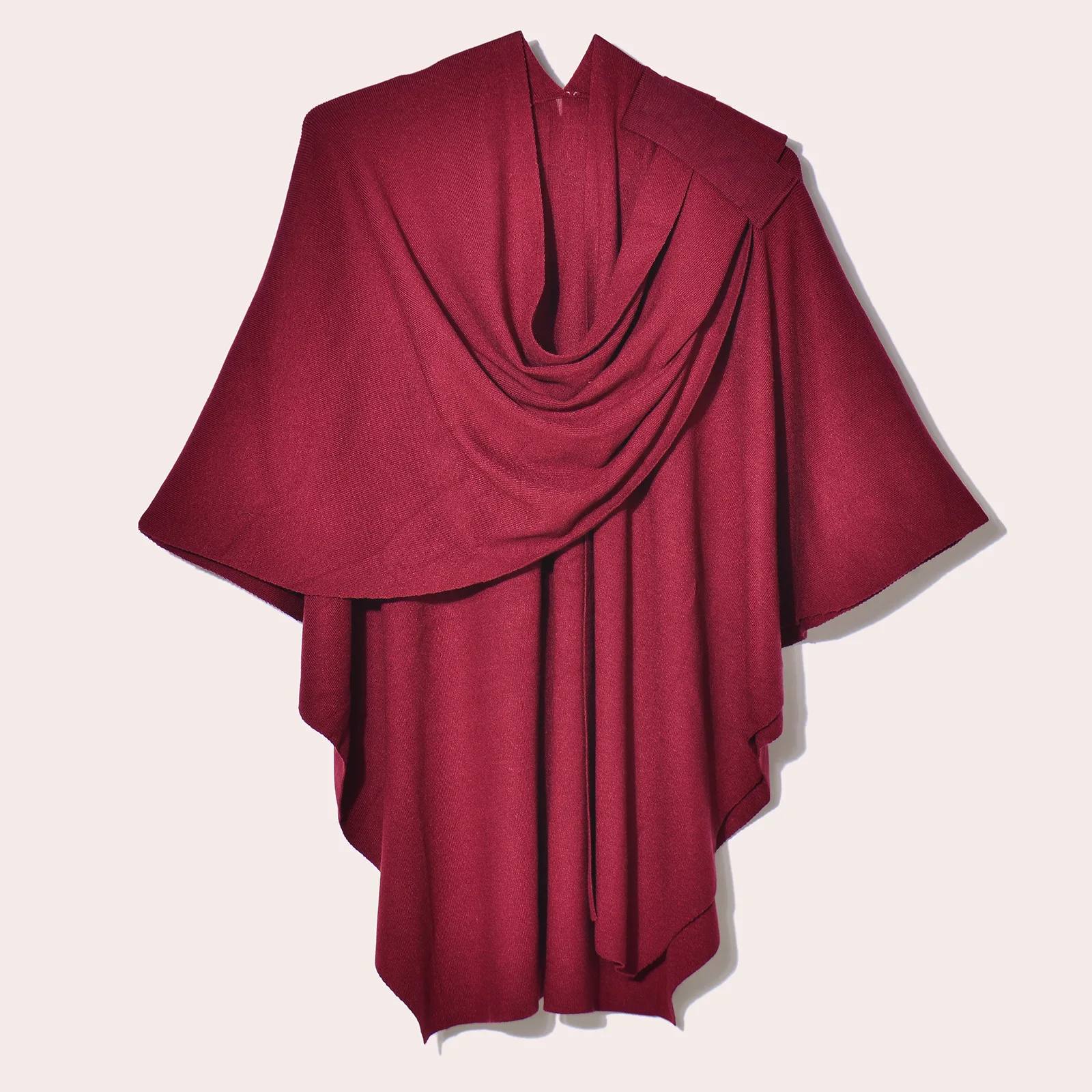 

Portable Knitted Color awl Coat Women's Versatile Warm Tassel Open Cardigan Wrap Outerwear Faion Trend Autumn 2024