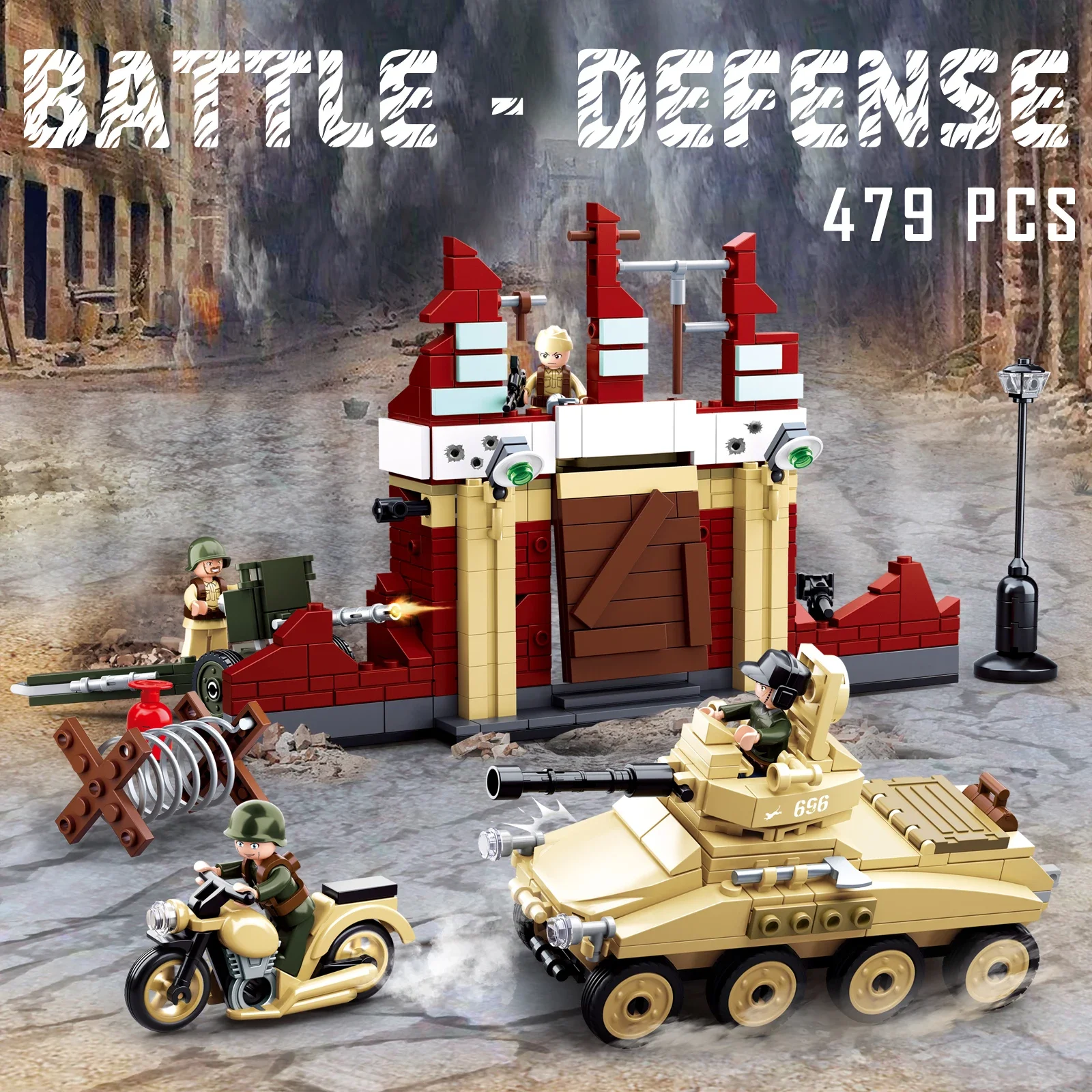 Zestaw Klocków Konstrukcyjnych – Lego Compatible Military Tank recenzja i cena