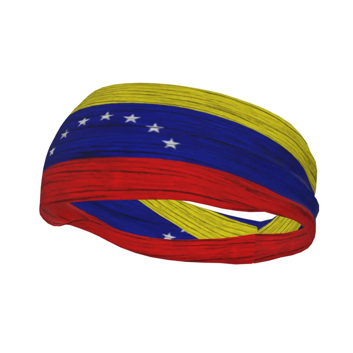 Sports Headband Portable Hair Band Flag Of Venezuela Wooden Texture Hair Wrap Brace Cycling Running Exercising Sweatband