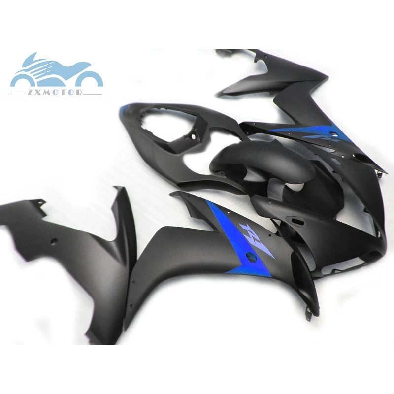 High grade Injection fairing kits fit for YAMAHA 2004-2006 YZFR1 04 05 06 YZF R1 black blue plastic fairings kit NY34