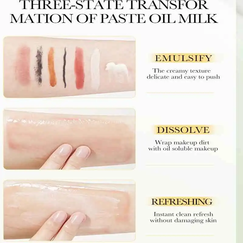 SADOER Grapefruit Deep Cleaning Makeup Remover Quickly Dissolve Stubborn Makeup, and Without Residue.