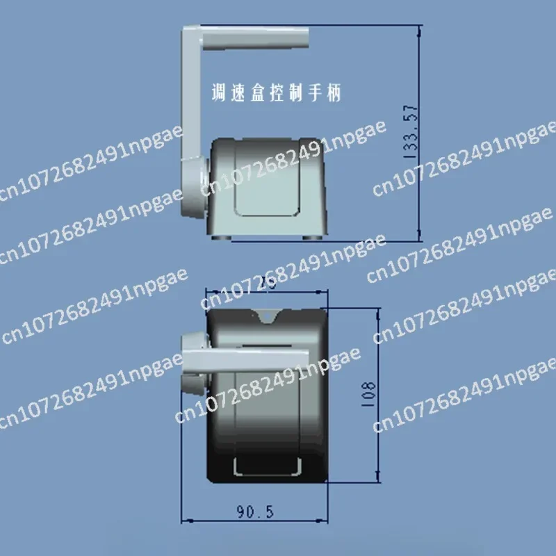 Marine Yacht Type Speed Control Box Handle for Front Operation Front Control Brushless Electric Thruster Motor Outboard Motor