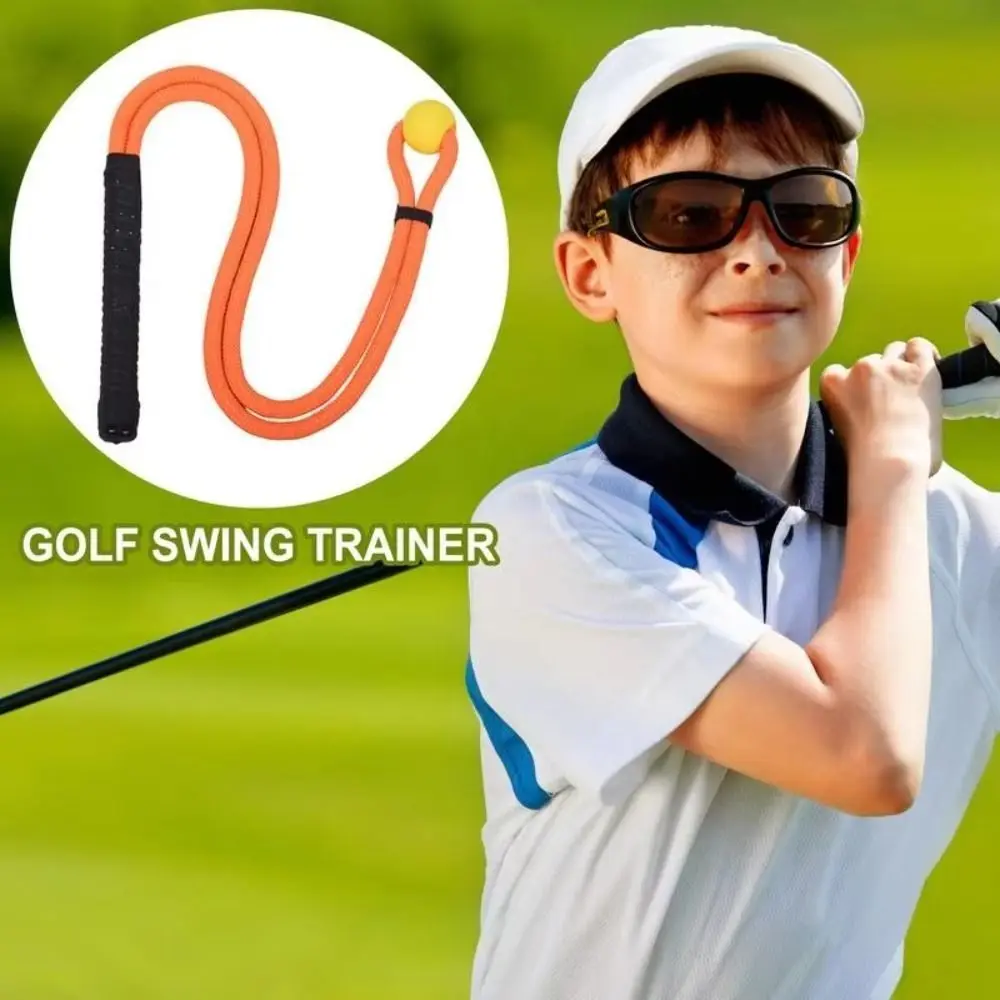 

Nylon Golf Swing Practice Rope Safe Soft Golf Swing Training Aid Breathable Sweat Absorption Golf Posture Corrector Golf Club