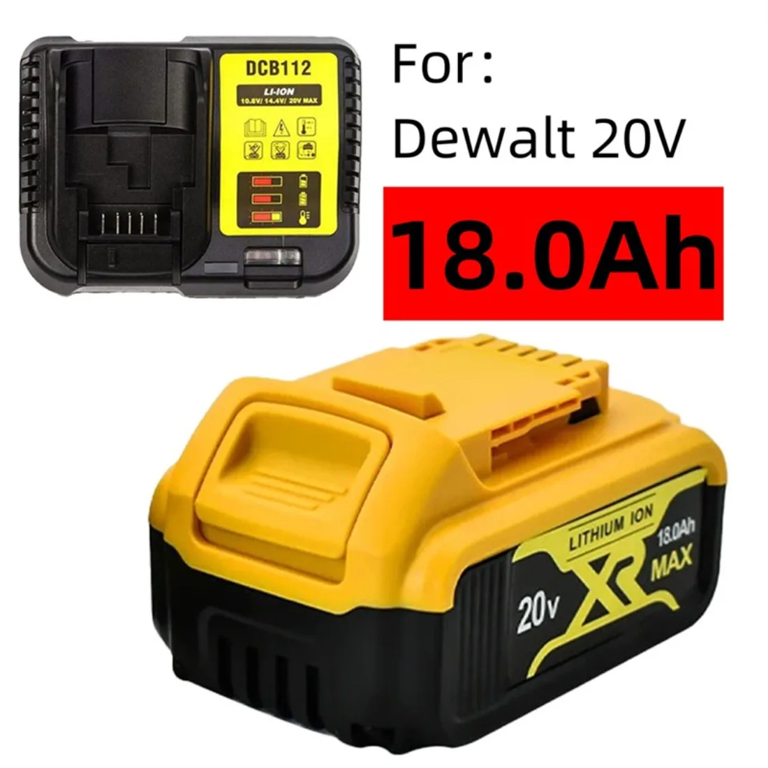 

For Dewalt DCB200 20V 12000mAh Lithium Replacement Battery For Dewalt 18V DCB184 DCB200 DCB182 DCB180 DCB181 DCB182 DCB201 DCB20