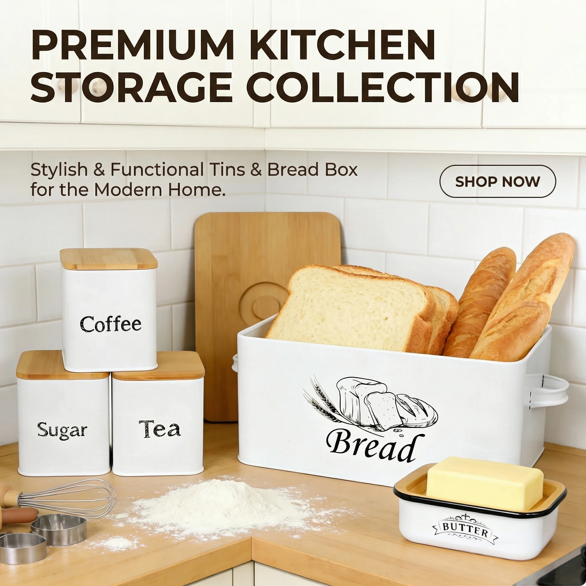 

Ящик для хлеба из нержавеющей стали, ящик для хранения хлеба, герметичная герметичная канистра для еды, кофе, муки, сахара, чая, контейнер, кухонный ящик для хранения