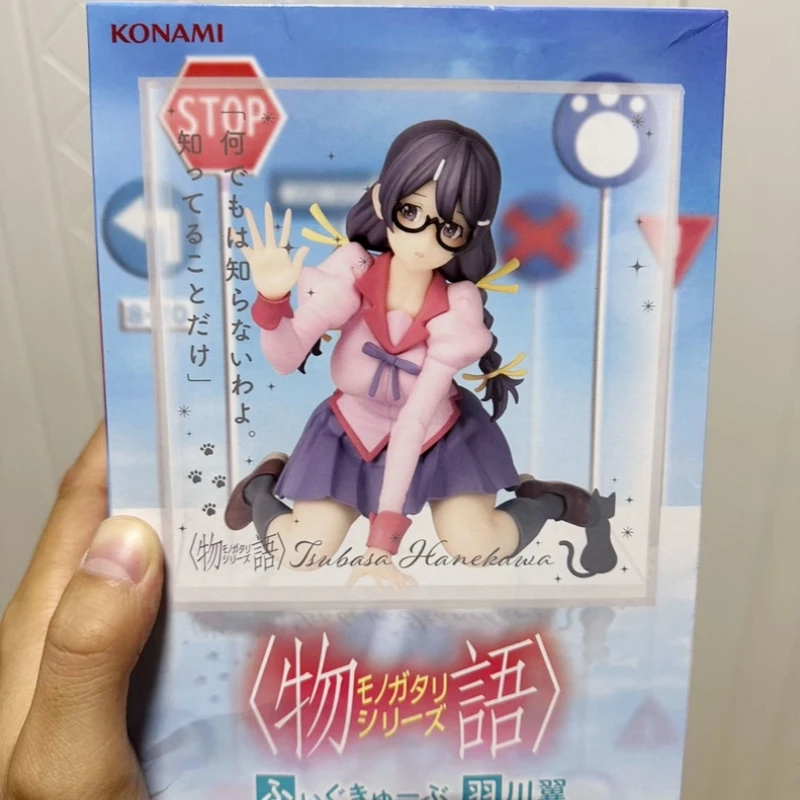 2025 جديد حقيقي كونامي مونوجاتاري سلسلة Tsubasa Hanekawa مكعب جائزة الشكل أنيمي عمل الشكل سطح المكتب ديكور اللعب جمع هدية
