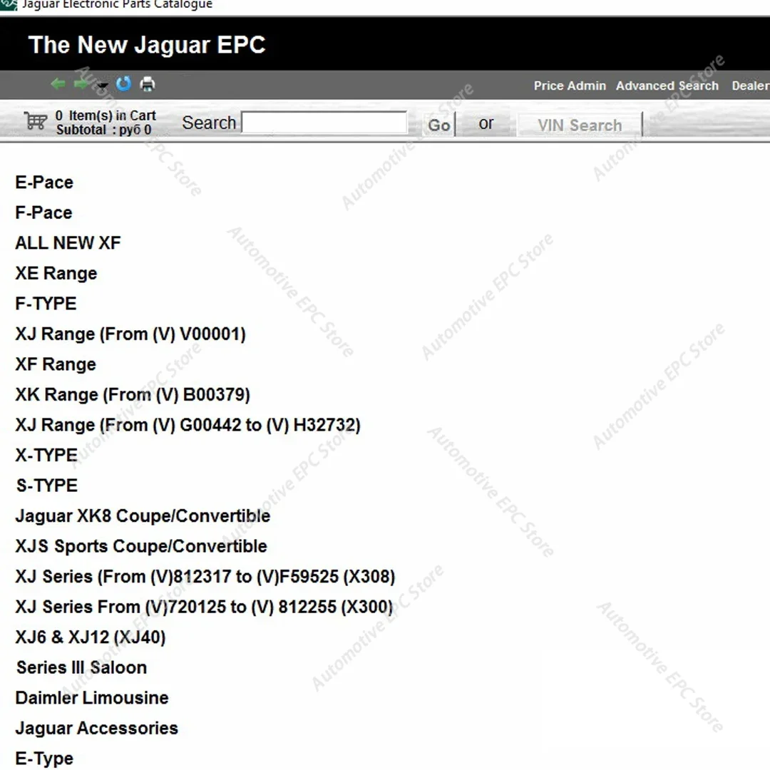 2018FOR Jaguar Epc …