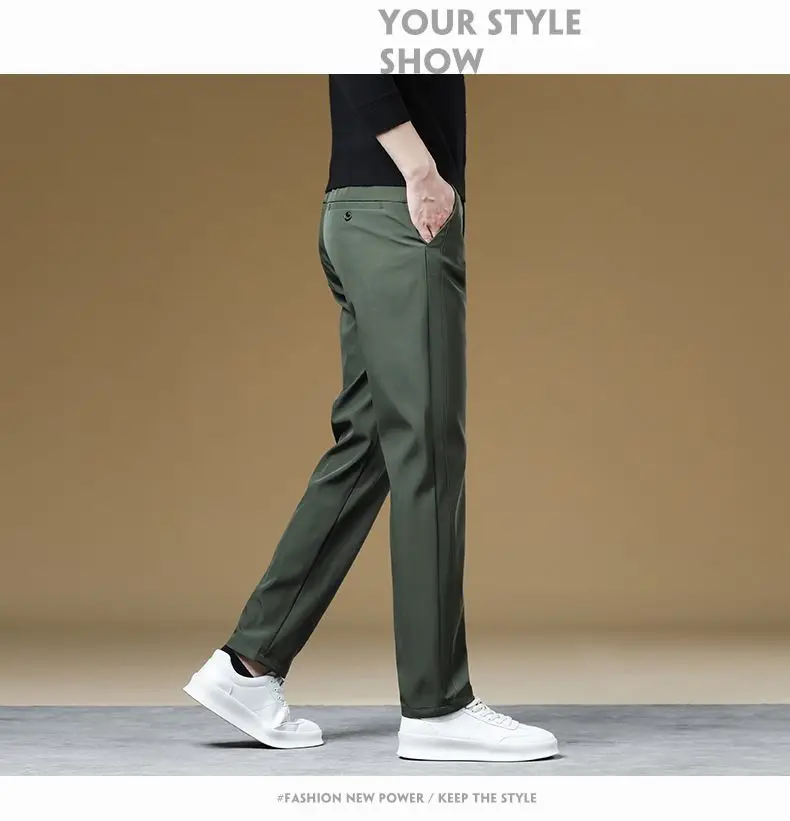 Herren-Herbst-Winter-Hose, dick, warm, Business, gerade geschnitten, lässig, modisch, koreanischer Fleece-Stil, schwarz, grau, Baggy, Y2K-Hose, vielseitig einsetzbar – Detail 25