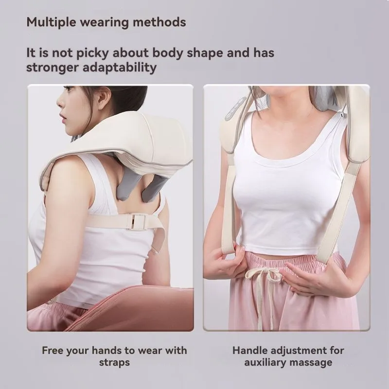 Masajeador de cuello y hombros multifuncional Trapezius terapia de masaje Cervical hombro Protector de cuello cubierta chal
