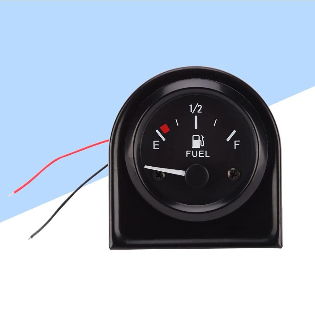 

52Mm Oil Level Gauge 12V LED Illuminated Fuel Tank Level Indicator for Boats Marine Craft Racing Cars Engineering Equipment