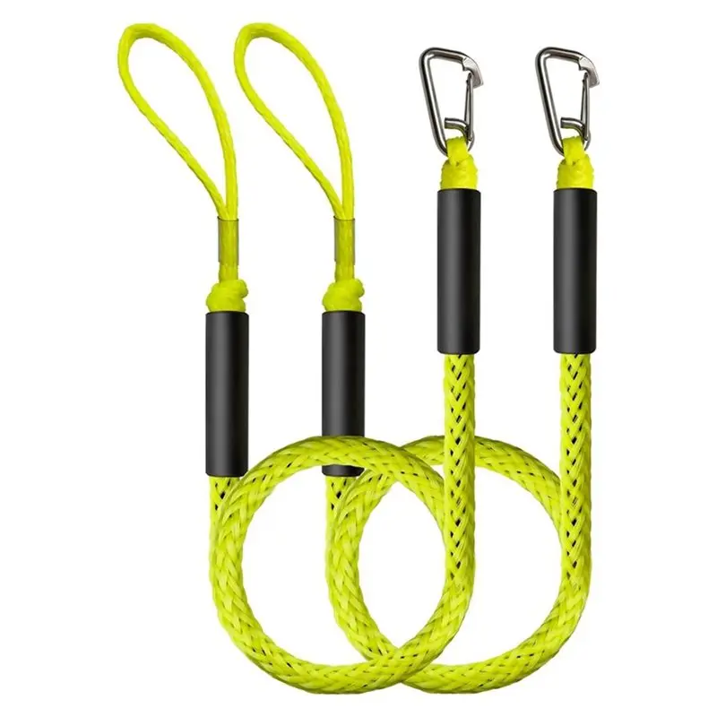 ABHS-2 Pack Bootszubehör Boot Bungee Dock Lin Festmacherleinen für Boote, Jetskis, Pontons