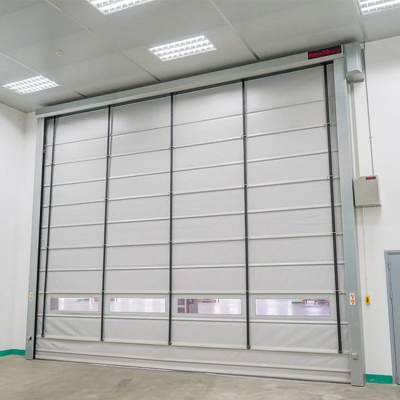 Radar Induction PVC Modern Finished Well Sealed Rolling Stacking Door for Entry Mall & Supermarket