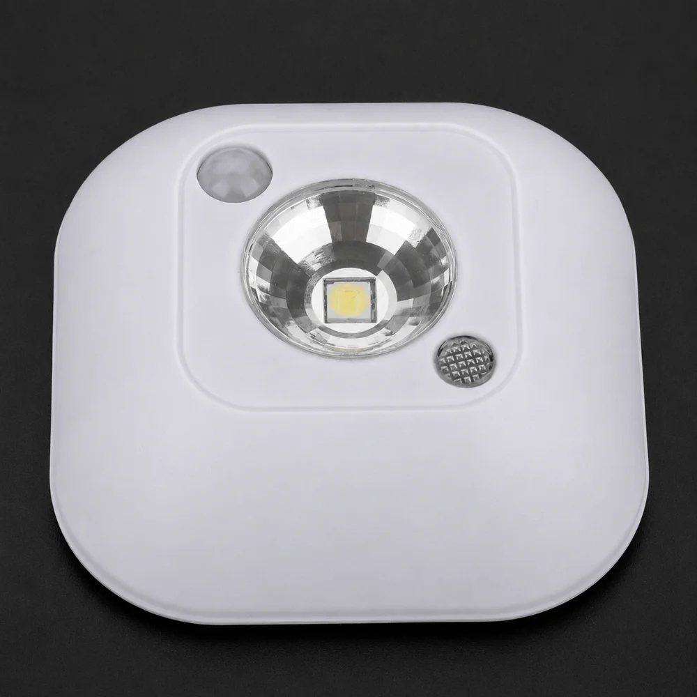 ABS Motion Sensor Night Light Battery Powered PIR Motion Sensor Night Light Wireless 360 Degree Beam Angle Wardrobe Light Home