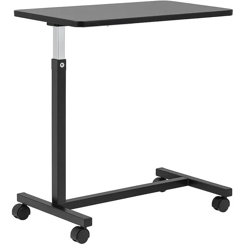 Adjustable Overbed Table on Wheels Height Adjustable from 30 to 42 H Base Rolling Bedside Table for Home Hospital Nursing Use