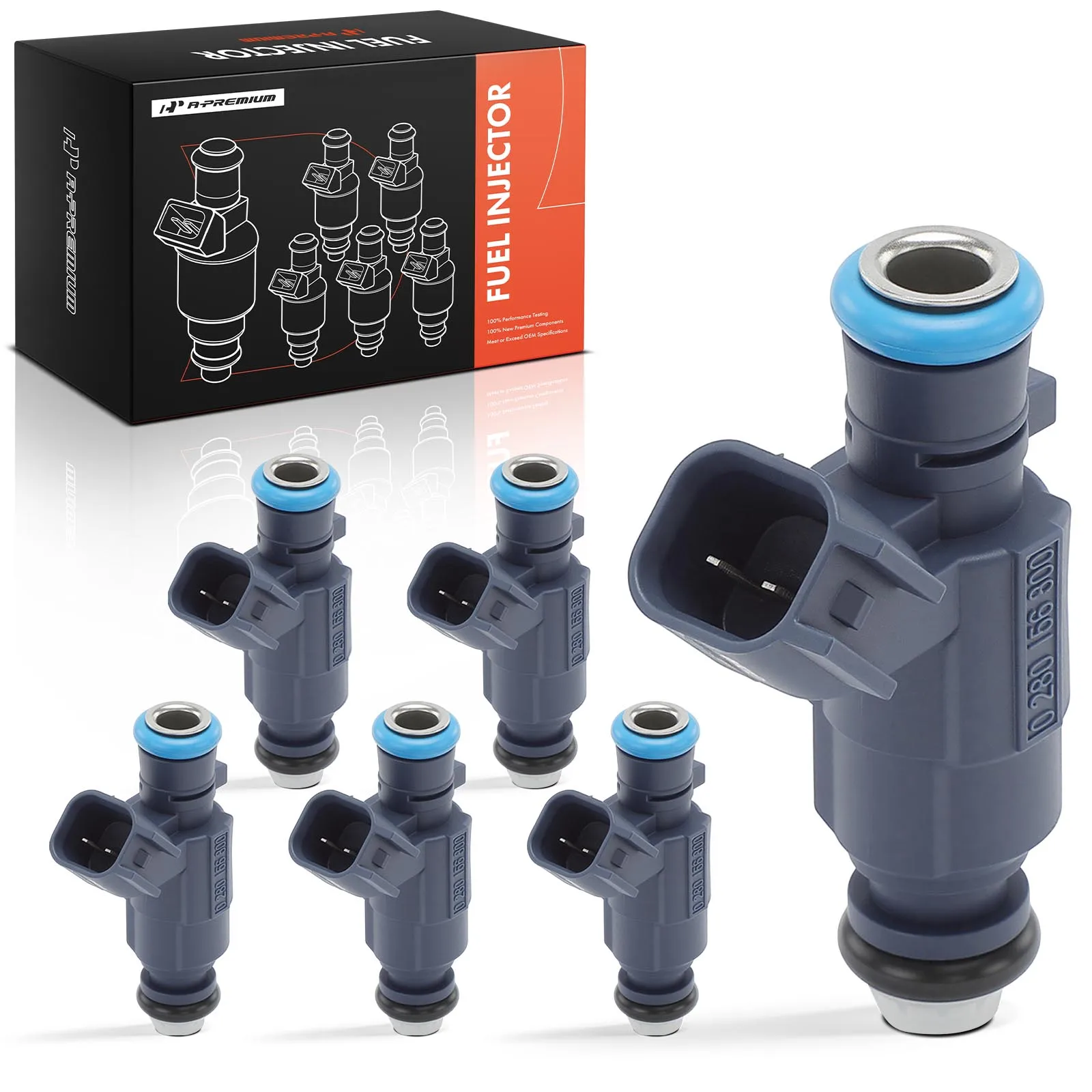 A-Premium 6Pcs Fuel Injector for Chevrolet Equinox 2008-2009 Malibu 2008-2012 Cadillac SRX CTS 2007-2009 STS Suzuki Grand Vitara