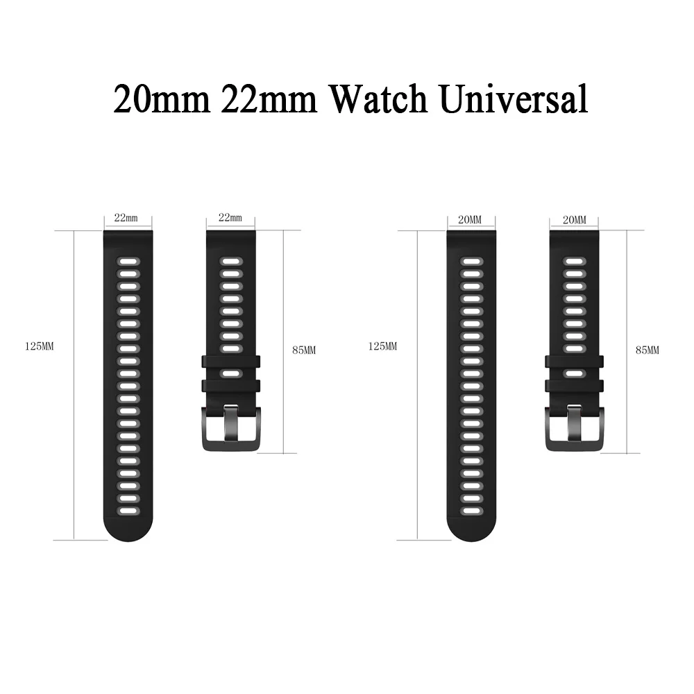 22 20mm Silicone Strap For HUAWEI WATCH GT 4 GT4 Pro 46mm Band GT 3 2 42mm HONOR Magic Watch 4 GS 3 Pro ES Replacement Bracelet