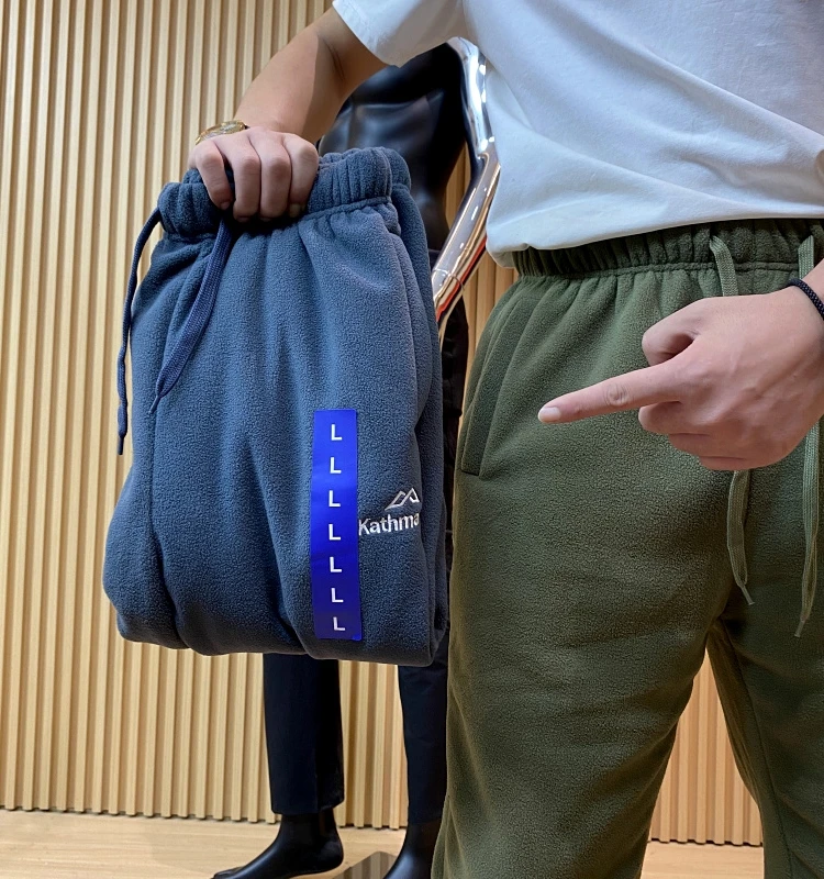 

New Zealand Outdoor Original Paaging Men's Winter Casual Thiened Fce Lined eepskin Warm Sweatpants Long Trousers