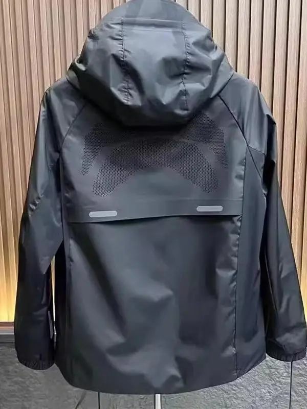 

Мужская повседневная толстовка на молнии большого размера, 300 пу, для бизнеса и отдыха, зимняя, с декоративной молнией, длинный рукав