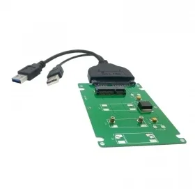 

USB 3.0 To SATA 22pin 2.5" Hard Disk & MSATA SSD To 7mm 2.5" SATA 22pin Hard Disk Case Enclosure White