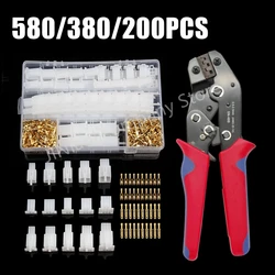 Car Motorcycle 580/380/200Pcs Electrical 2 3 4 6 9Pin Male Female Terminals Automotive 2.8 Plug Kit Boat Wire Connector Terminal