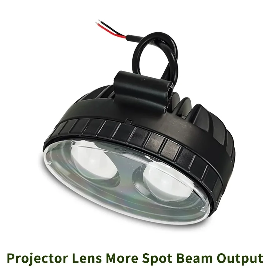 12-80V DC 20W 7 inch Forklift Lamp LED light Spot Blue RED Warning Warehouse Safety Working Light Zone Signal Light