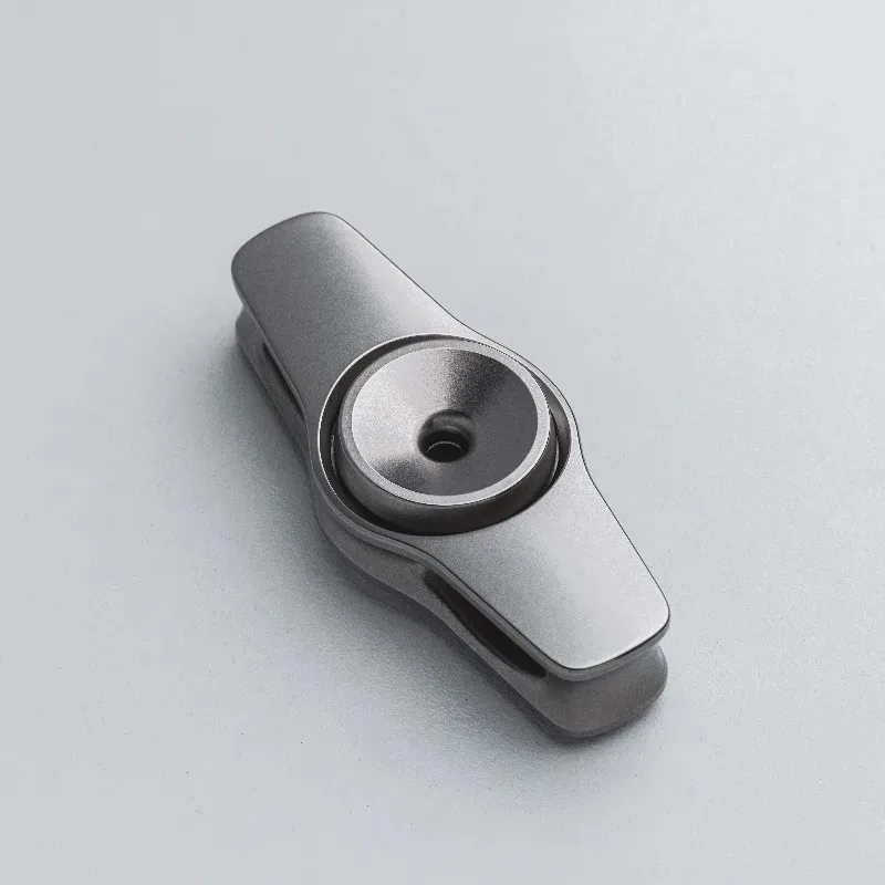 OumuaEDC Hollow Ergonomic Mechanical Metal Two-page Fingertip Gyroscope Decompression Toy