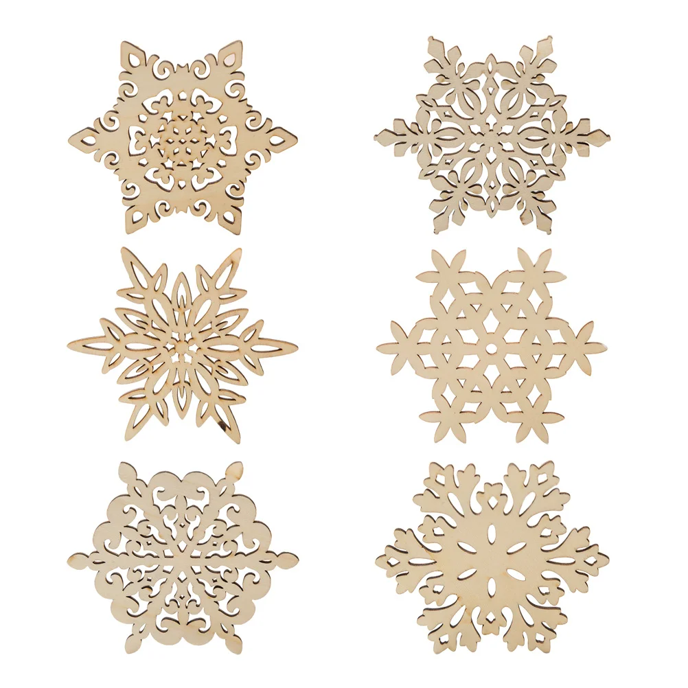 6 قطعة الوقايات ندفة الثلج الخشبية 12 سنتيمتر الحصير كأس جوفاء للبيرة النبيذ القهوة القدح الخشب بوثولدر مجموعة المنزل المطبخ هدية حفلة #3