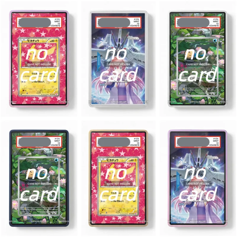 Acrylic Magnetic Graded Card Card Display Case Trainer and Panpour gradient color Card Protector Frame No Card Included for fan