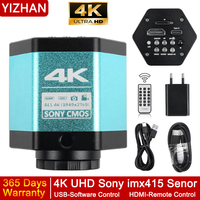 YIZHAN 4K FHD 60fps HDMI And USB-C Output SONY Sensor Digital Industrial 4K Microscope Camera With Software For Soldering Repair